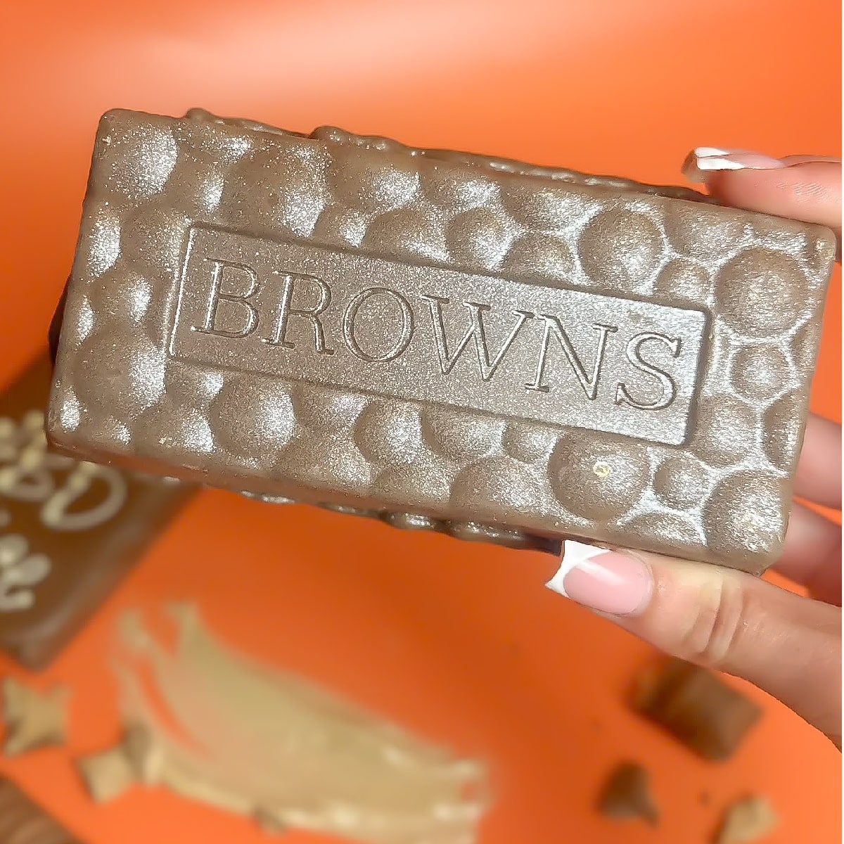 filled chocolate bar by Browns