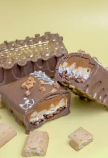 The  Billionaire Baby -Milk Chocolate Bar with Rice Crispie Marshmallow Fluff & Caramel 400g Handmade Treat